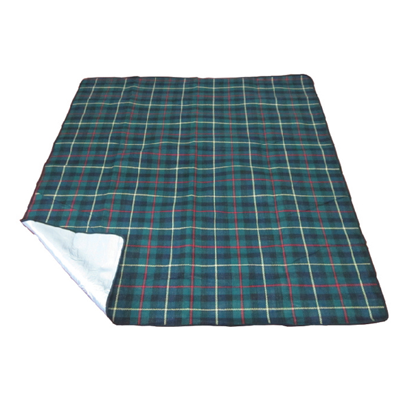 Acrylic picnic blanket with check printing