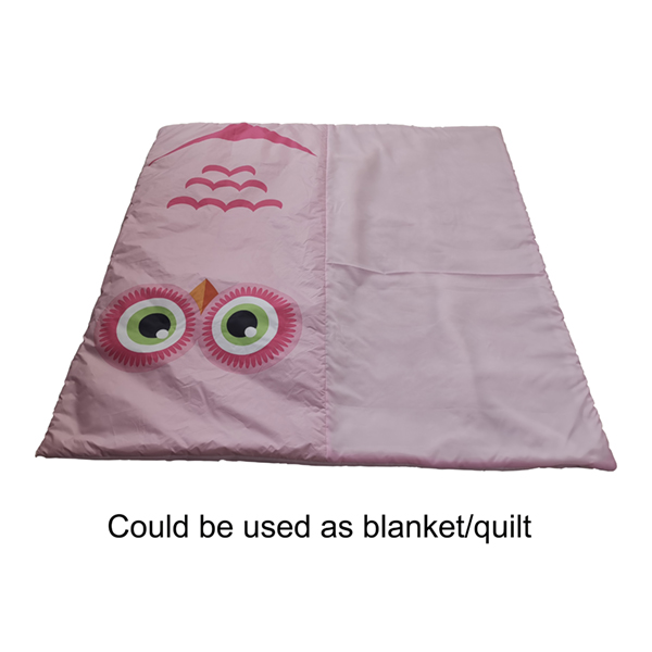 owl printing kids sleeping bag