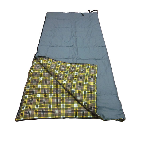 Double adult plaid lining sleeping bag